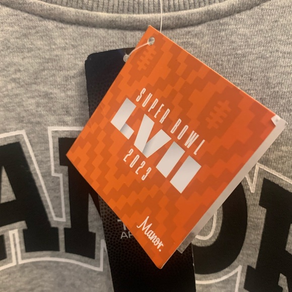 NWT Manor Arizona Gray Super Bowl LVII NFL Origins Retro Pullover Sweatshirt - Picture 4 of 8